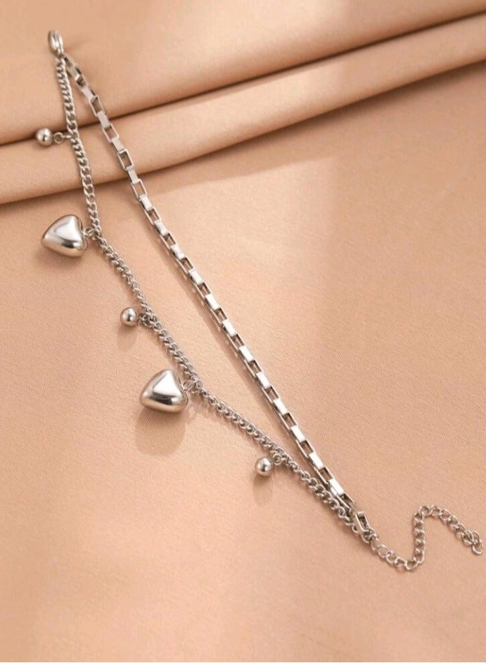 Attractives High Quality Silver Stainless Steel Trendy Bracelet For Women - Image 3
