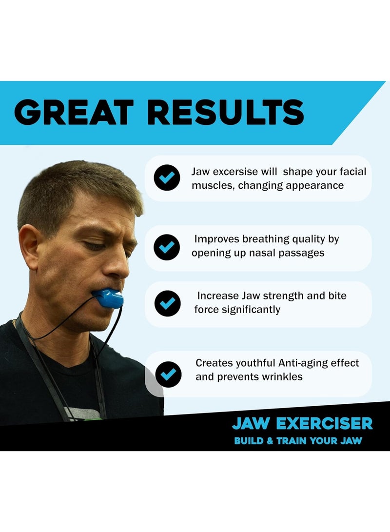 Gonice 1 pcs Jawline Exerciser Tool Men & Women, Double Chin Reducer for Women Face Fat Reducer Jaw Exerciser for Men Jawline Shaper Slim and Tone Your Face & Neck Jaw Liner Tools for Men - Image 2