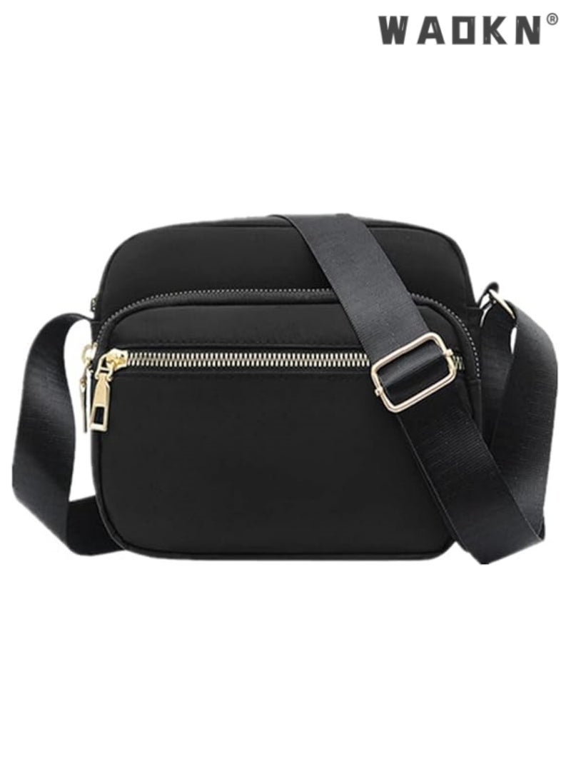 WAOKN Fashionable And Versatile Nylon Messenger Bag For Men And Women Convenient For Travel Can Store Mobile Phones Spare Keys Cosmetics Candies And Other Small Items - Image 1