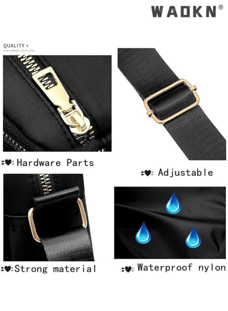 WAOKN Fashionable And Versatile Nylon Messenger Bag For Men And Women Convenient For Travel Can Store Mobile Phones Spare Keys Cosmetics Candies And Other Small Items - Image 3