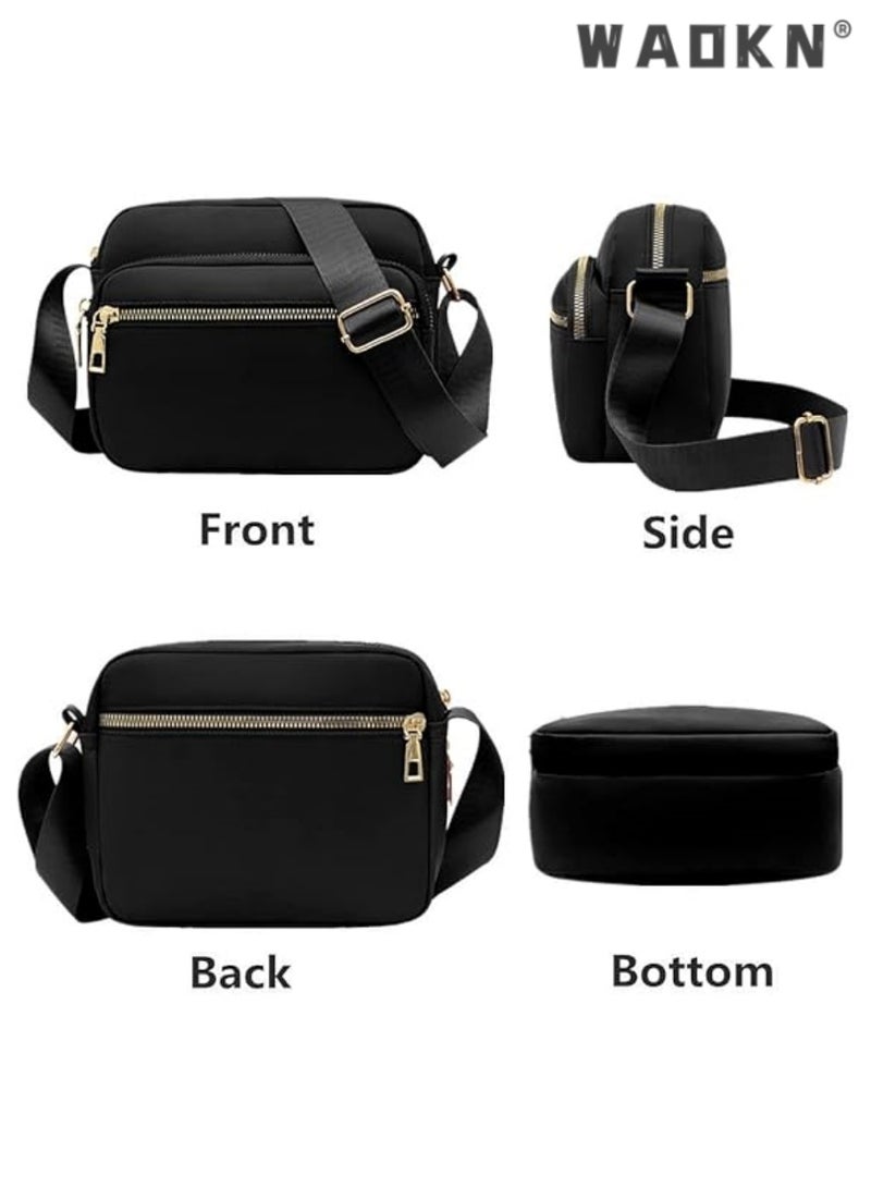 WAOKN Fashionable And Versatile Nylon Messenger Bag For Men And Women Convenient For Travel Can Store Mobile Phones Spare Keys Cosmetics Candies And Other Small Items - Image 2