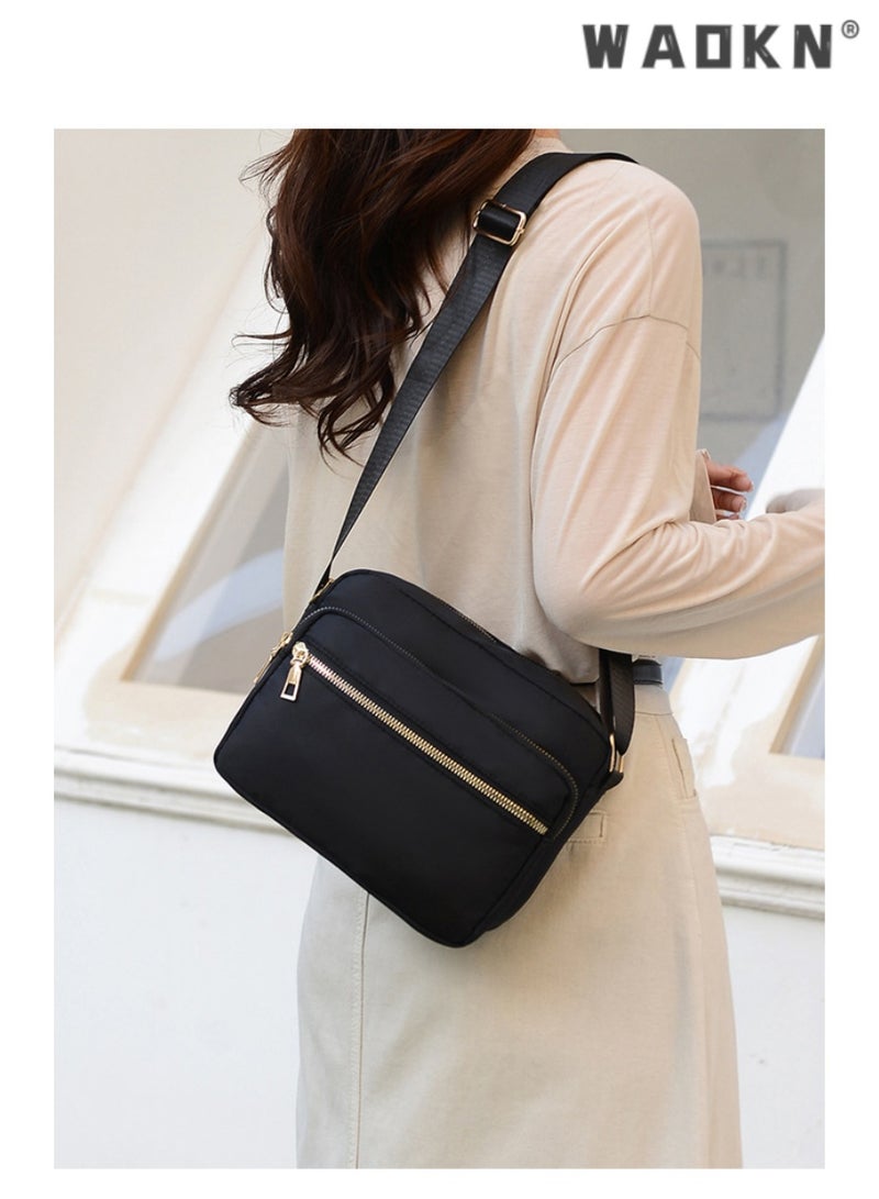 WAOKN Fashionable And Versatile Nylon Messenger Bag For Men And Women Convenient For Travel Can Store Mobile Phones Spare Keys Cosmetics Candies And Other Small Items - Image 5