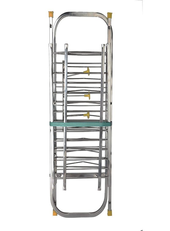 IronTech Stainless Steel Wall Mount Dish Rack/Modular Storage Rack/Utensils Rack With Plate & Cutlery Stand for Kitchen (24x18 Inch) - Image 5