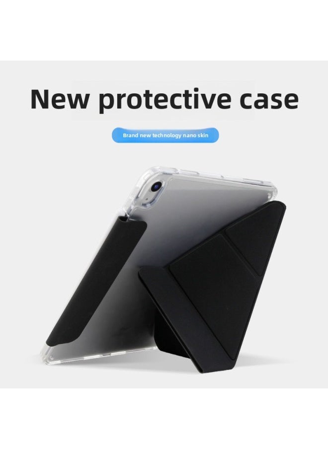 Generic - For IPad10 Generation No Pen Slot Buckle Protective Case Air45 Acrylic Hard Case Pro11Y Folding Pen Case Leather Case-Color:Glacier Blue-Applicable Model:iPad Pro11 - Image 1