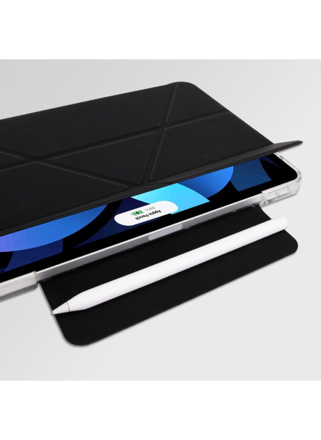 Generic - For IPad10 Generation No Pen Slot Buckle Protective Case Air45 Acrylic Hard Case Pro11Y Folding Pen Case Leather Case-Color:Glacier Blue-Applicable Model:iPad Pro11 - Image 1