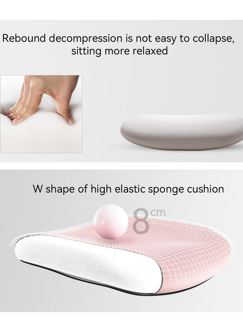 SIHOO M18 Ergonomic Office Chair, Computer Desk Chair with Adjustable Headrest and Lumbar Support, High Back Executive Swivel Chair for Home Office (Light Pink) - Image 4