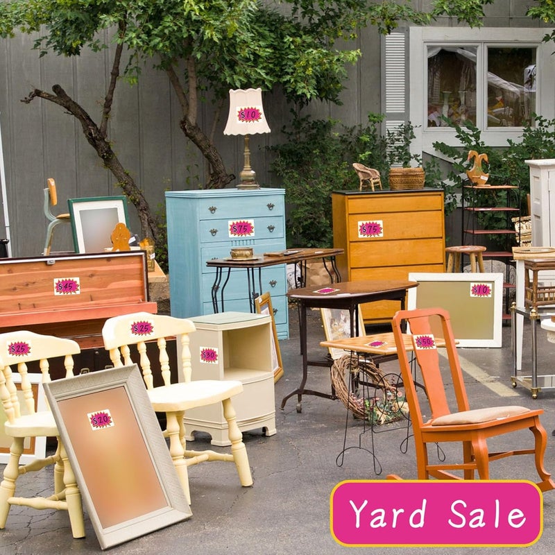 labelon 300 Pcs Garage Sale Stickers - Removable Adhesive Yard Sale Price Tags with Space to Write Pricing (2"x3") - Image 3