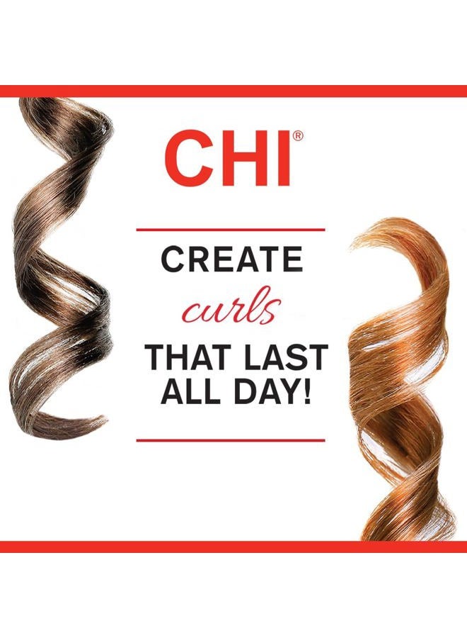 CHI Ceramic Curling Iron, Hair Curler For Shiny, Frizz-Free, & Healthy Hair, Auto-Shut Off & 5 Foot Swivel Cord, 1.5" Barrel - Image 4