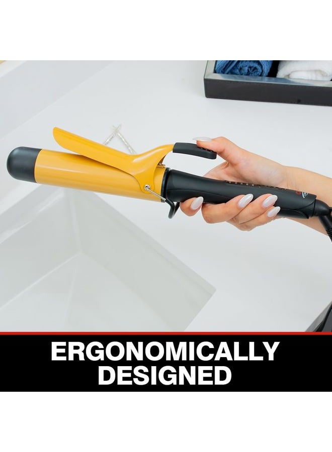 CHI Ceramic Curling Iron, Hair Curler For Shiny, Frizz-Free, & Healthy Hair, Auto-Shut Off & 5 Foot Swivel Cord, 1.5" Barrel - Image 5