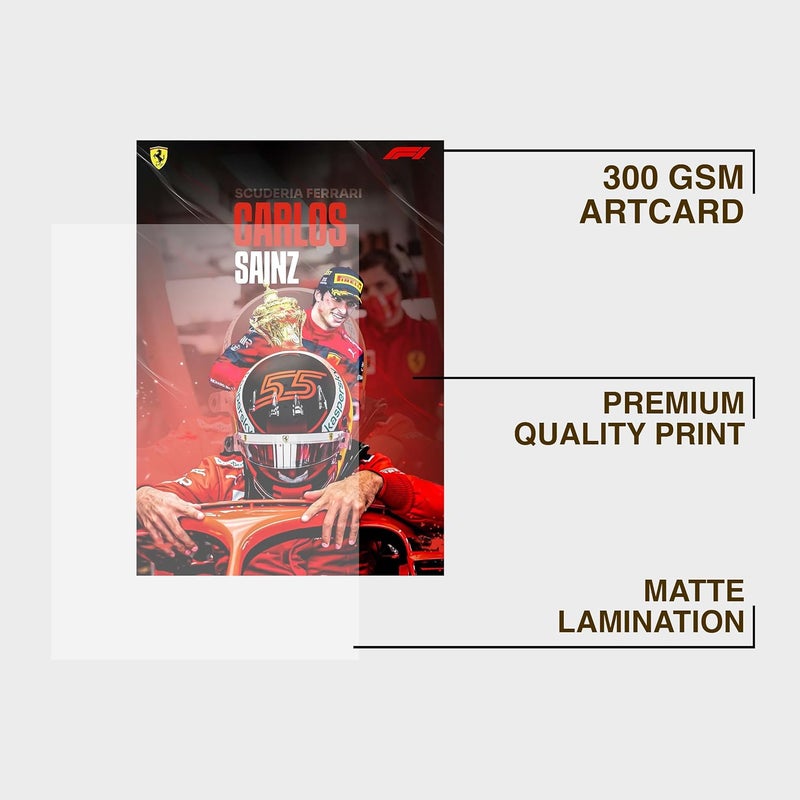 CodersParadise paper Pack of 6 - F1 Formula One Wall Posters 8x12 inch (A4 Size) Included Glue dots Wall Decor Posters Wall Art For Bedroom, Living room, Office - Image 2