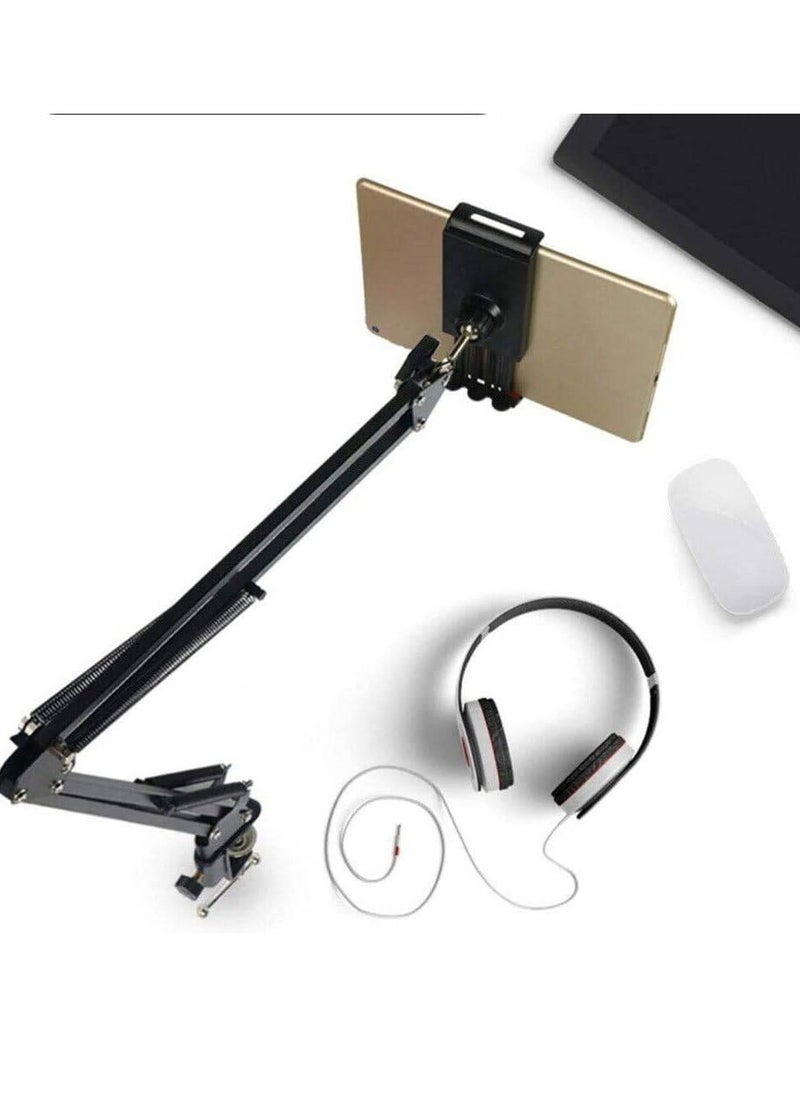 GENNEXT - Overhead Phone Stand Holder, Phone Clip Holder Clamp for Desk, Mount Flexible 360° Rotation,Long Arm Bracket for All 4.7-7.0 In Smartphones, Tablets, Live Streaming,Videos - Image 1