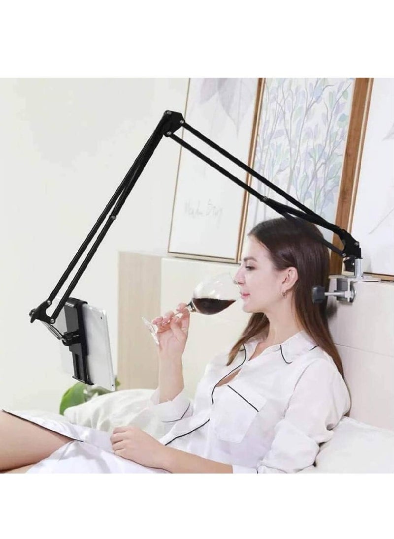 GENNEXT - Overhead Phone Stand Holder, Phone Clip Holder Clamp for Desk, Mount Flexible 360° Rotation,Long Arm Bracket for All 4.7-7.0 In Smartphones, Tablets, Live Streaming,Videos - Image 1