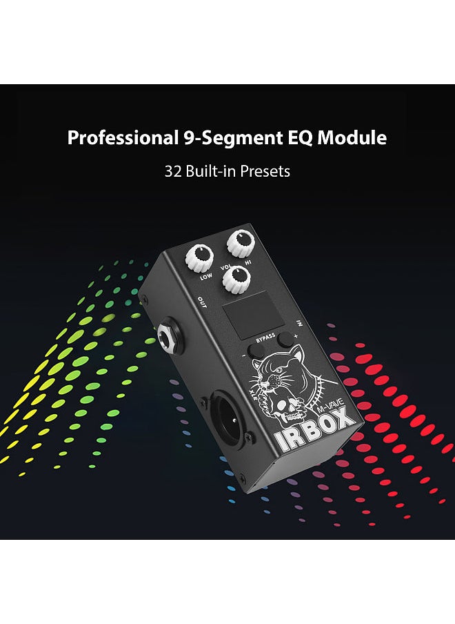 M-VAVE - M-VAVE Guitar IR Box Effects Pedal with IR Cab Impulse Response Cabinets Speaker Simulator XLR Output Port DC 9V 6.35mm Input/Output Interface Electric Guitar Effector - Image 1