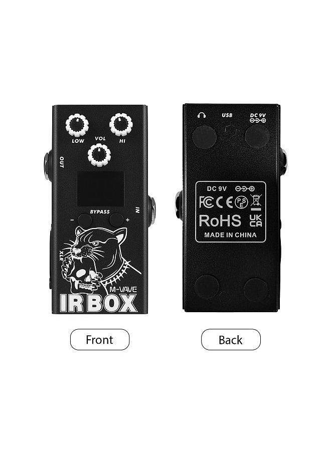 M-VAVE - M-VAVE Guitar IR Box Effects Pedal with IR Cab Impulse Response Cabinets Speaker Simulator XLR Output Port DC 9V 6.35mm Input/Output Interface Electric Guitar Effector - Image 1