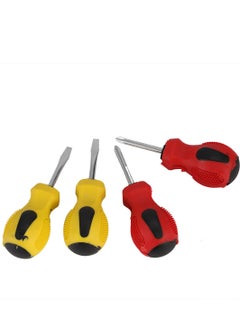 LAWAZIM 4Pcs Screwdriver Set|blister packing |Short Phillips Screwdriver & Flat Screwdriver |  - Image 1