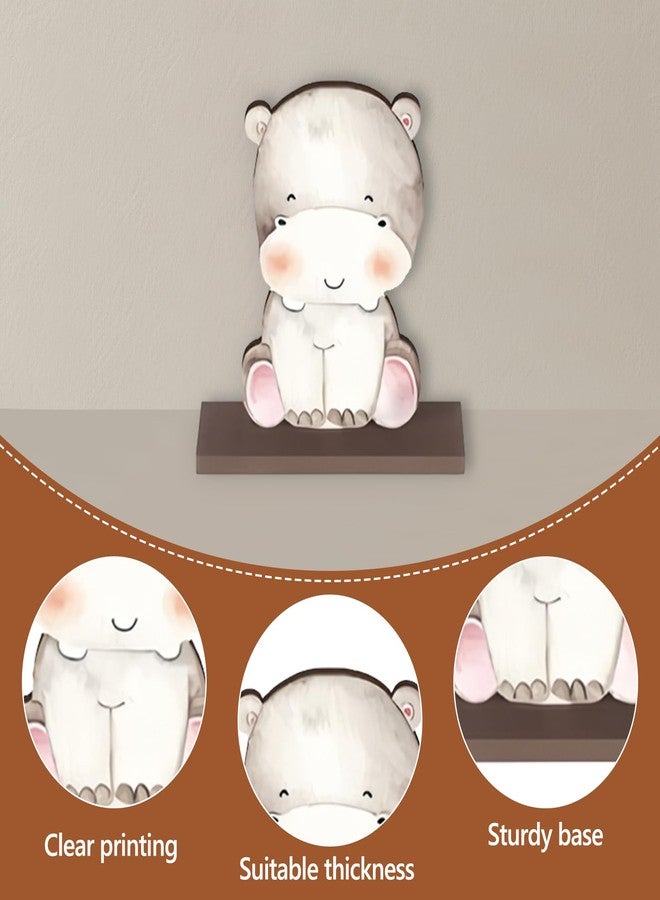 DAECHAO 12 Pack Woodland Animals Baby Shower Decorations, Kid Forest Happy Birthday Decoration Centerpieces for Tables Woodland Nursery Animal Decor Home Office Farmhouse (CUTE1) - Image 3