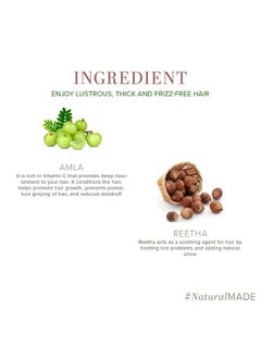 Khadi Natural Amla & Reetha Hair Conditioner 210Mlfor Hair Fall Rescue  - Image 4