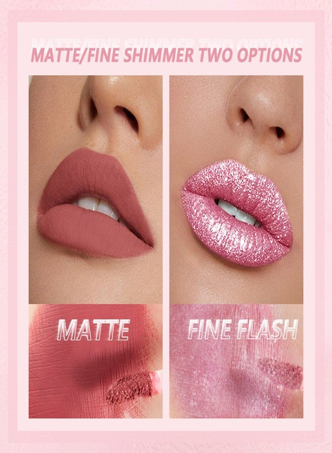 Joyeee Glitter Lipgloss Set with Gift Box, 6 Colors Red Purple Rose Pink Sparkly Glossy Waterproof Colourful Glitter Shimmer Liquid Lipstick Set, Vegan & Cruelty Free Nonstick Cup Makeup Lip Gloss - Image 4