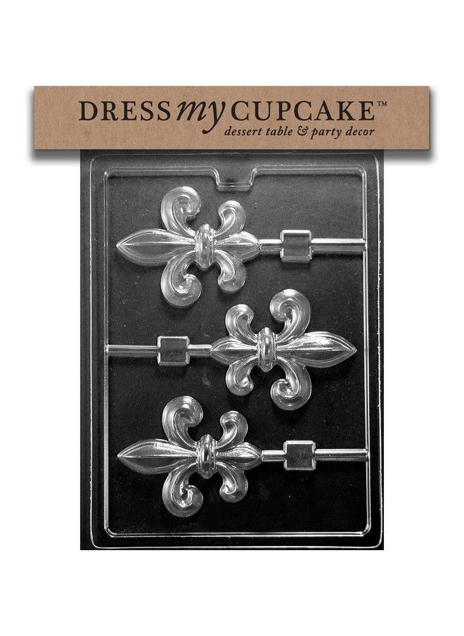 Dress My Cupcake Dress My Cupcake Chocolate Candy Mold Fleurdelis Lollipop By Dress My Cupcake  - Image 2