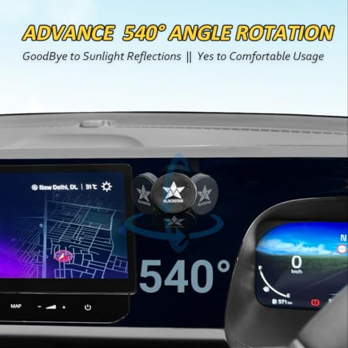 Blackstar Spiro Mag : Magnetic Mobile Phone Holder for Car Dashboard/Bike with 540° Angle Rotation - Phone Mount Stand with Strong & Safe Magnets - Compatible with All Mobiles (MAGSAFE Incompatible) - Image 4