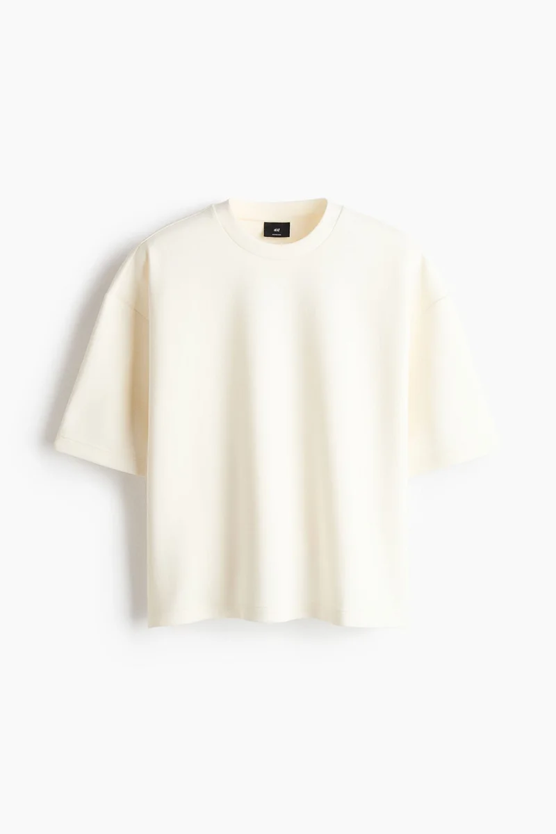 H&M  Oversized Fit Scuba T-shirt for Men | Best Price UAE