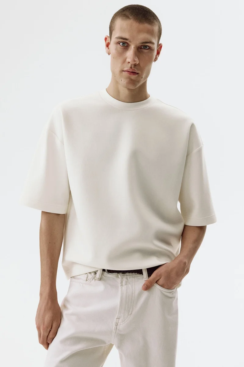 H&M Oversized Fit Scuba T-shirt