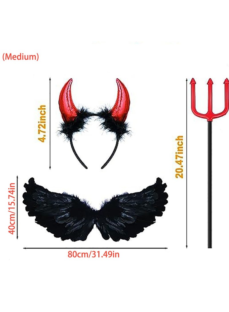 VUCATIN Three Piece Children's Role Play Costume Set with Wand and Halo Wings for Masquerade Role Play Party Halloween - Image 2