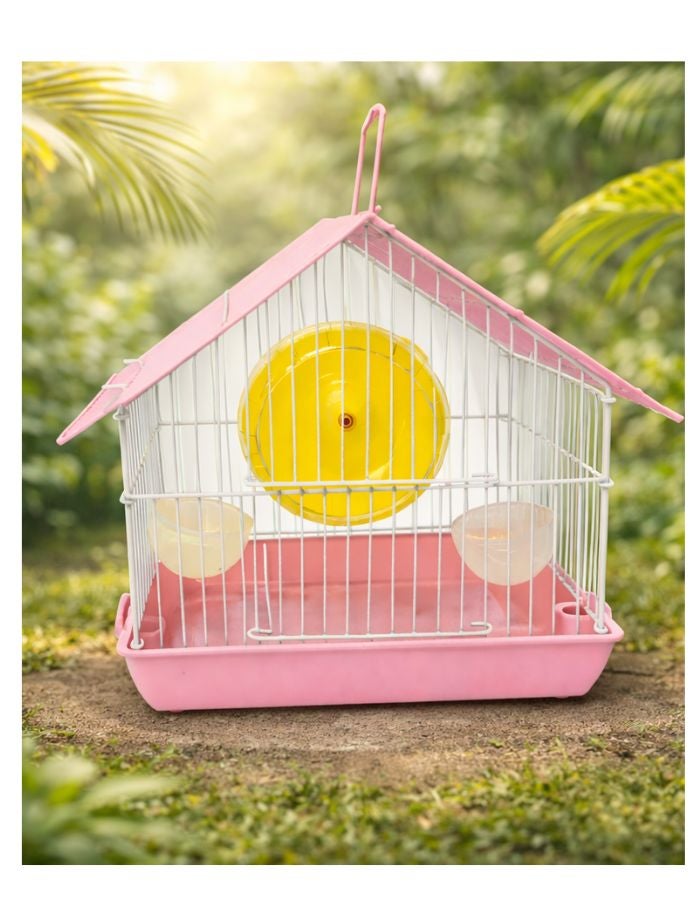 Petto Hamster & Bird Cage 22×16×19 cm | Compact Metal Pet Cage - Image 1