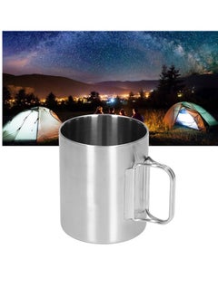 Generic Stainless Steel Cup, Stainless Steel Coffee Mug Coffee Travel Mug with Folding Handle Design for Home Camping Trips Outdoors  - Image 4