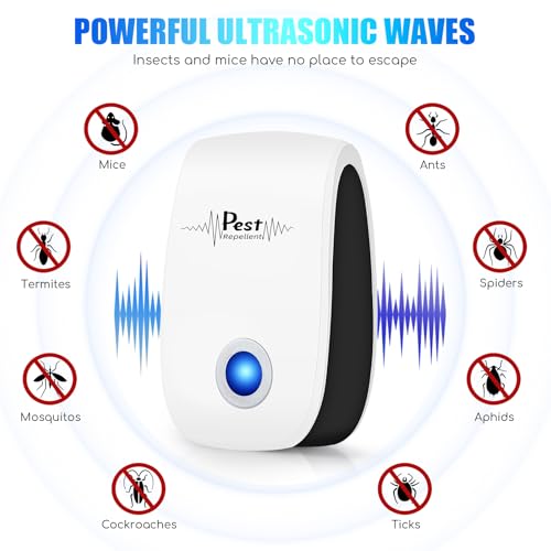 JahyElec 2026 10Pack Ultrasonic Pest Control Repeller Electronic Mouse Repellent Ultrasonic Plug in Mice Repellent Indoor Sonic Rodent Repellent Plug in Pest Control for InsectSpideAntBugCockroachRat - Image 3