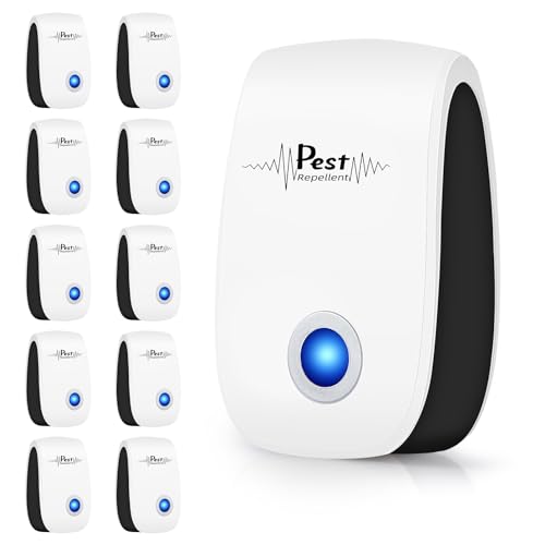 JahyElec 2026 10Pack Ultrasonic Pest Control Repeller Electronic Mouse Repellent Ultrasonic Plug in Mice Repellent Indoor Sonic Rodent Repellent Plug in Pest Control for InsectSpideAntBugCockroachRat - Image 1