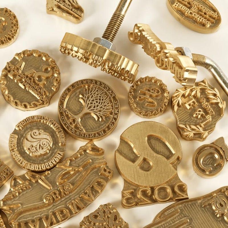 Customized Logo Stamps With Curved Handle 1.5 Inch for Wedding Craft Projects - Image 3
