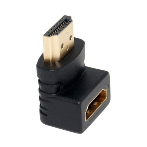 Upix 90 Degree Right Angle HDMI Adapter Male to Female, 90 Degree HDMI Bend, L-Shaped HDMI Jointer - Image 1