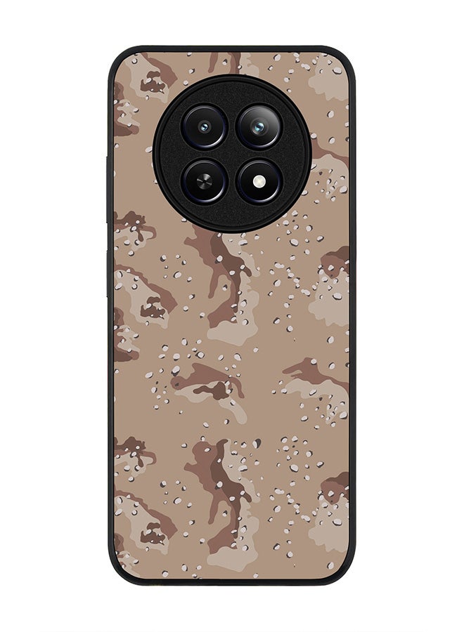 Stylizedd Rugged Black edge case for Realme 12 / Realme 12x, Slim fit Soft Case Flexible Anti Drop TPU Gel Thin Cover -  Desert Storm Camo - Image 1