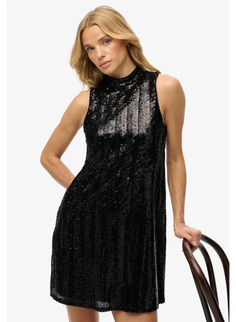 Superdry  Sl Sequin A Line Mini Dress for Women | Best Price UAE