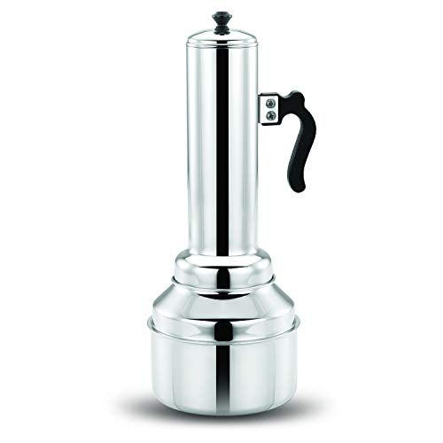 Expresso Stainless Steel Puttu Kudam/Maker, Silver - Image 1