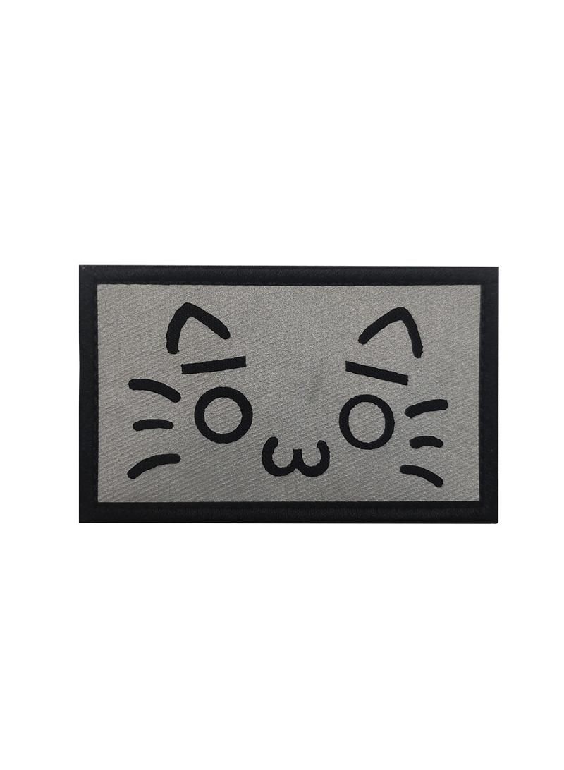 Generic Graffiti Animal Creative Painting Cartoon Cat Reflective Velcro Emblem Bag Tips Ascent  - Image 1