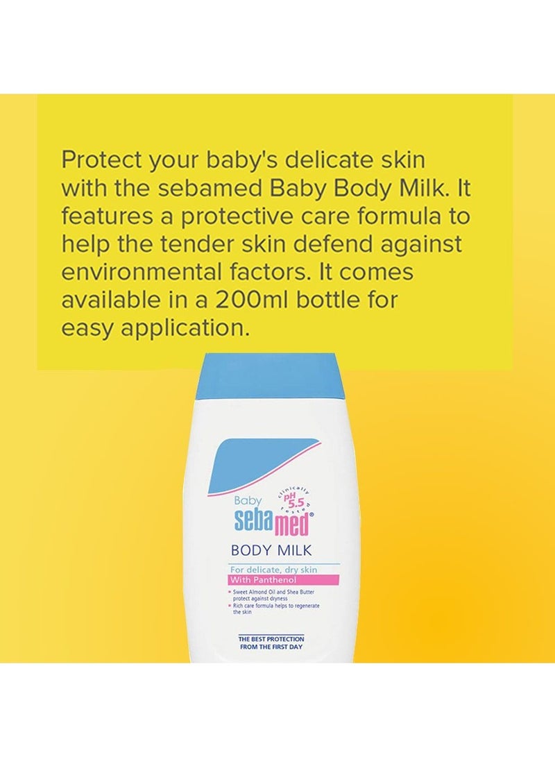 Sebamed Baby Body Milk With Panthenol 200 ML - Image 3