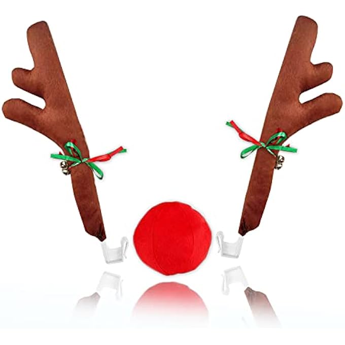 rayihni Zone Tech Christmas Car Accessories (Pack Christmas Reindeer Set) - Image 2