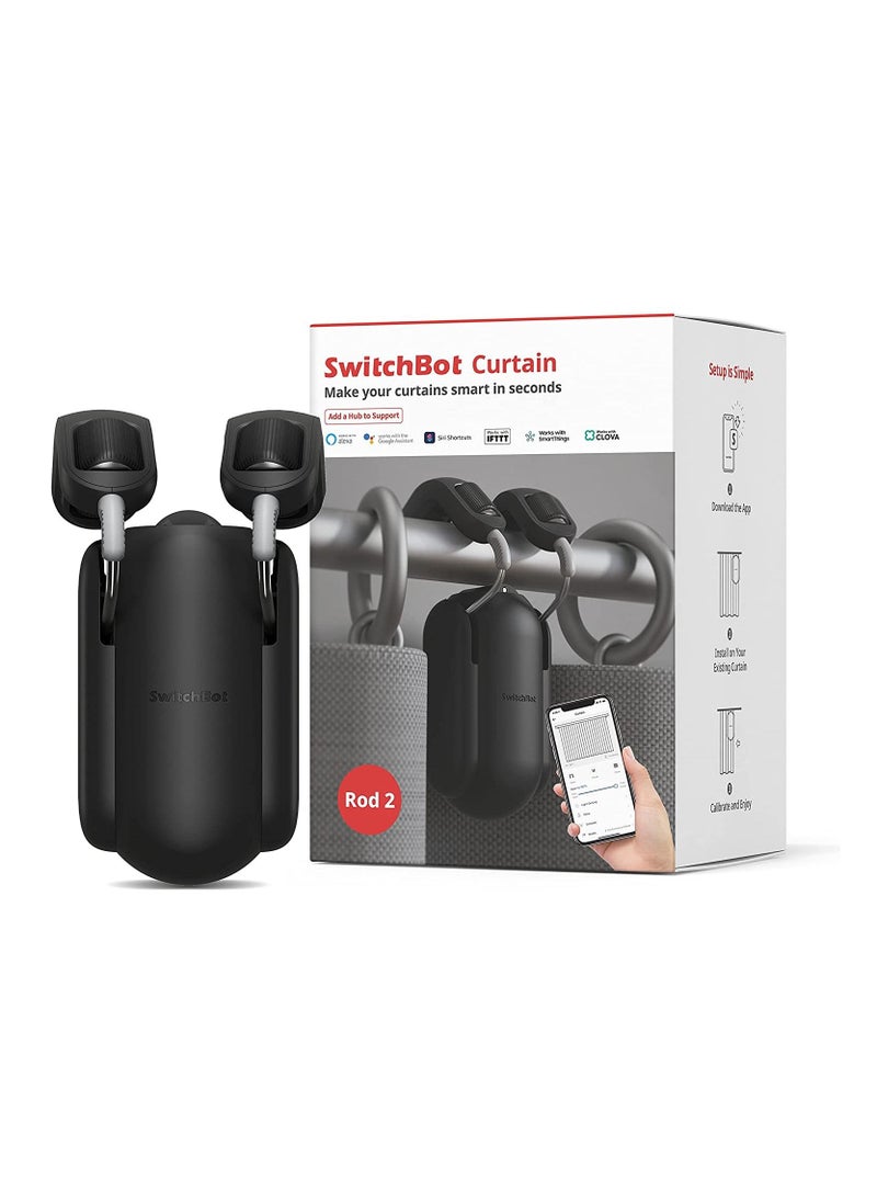 SwitchBot - Curtain Smart Opener Wireless App Automate Timer Control Rod 2 - Image 1