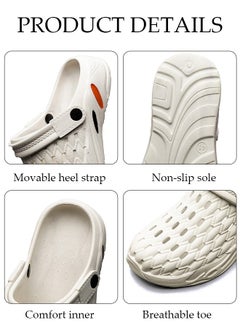 DUNISO Unisex Adult Sandals Summer Sandals Lightweight Slide Sandal with Non-slip Soles Thick Sole Beach Slipper Breathable Slip-on Sandal House Flat Slipper for Pool Beach Yard Kitchen Shower  - Image 3