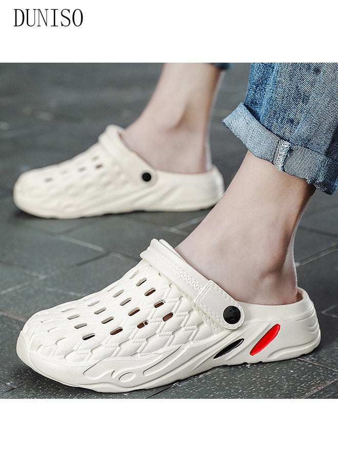 Unisex Adult Sandals Summer Sandals Lightweight Slide Sandal with Non-slip Soles Thick Sole Beach Slipper Breathable Slip-on Sandal House Flat Slipper for Pool Beach Yard Kitchen Shower