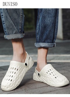 DUNISO Unisex Adult Sandals Summer Sandals Lightweight Slide Sandal with Non-slip Soles Thick Sole Beach Slipper Breathable Slip-on Sandal House Flat Slipper for Pool Beach Yard Kitchen Shower  - Image 5