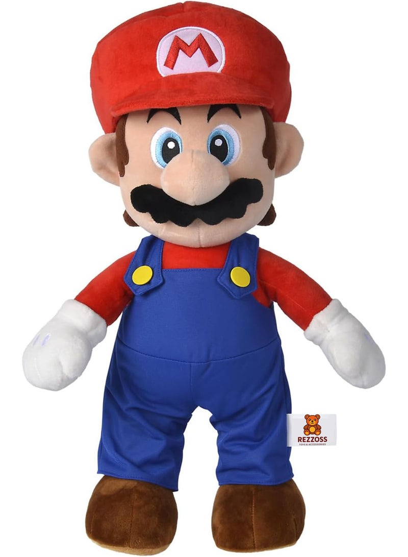 REZZOSS Plush Toy Super Mario Plush Toy 28cm – Small Soft Stuffed Animal Doll for Kids | Classic Nintendo Character Figure with Red Hat & Blue Overalls | Cuddly Bedtime Pillow Buddy | Best Birthday Gift for Boys & Girls 3+ - Image 1