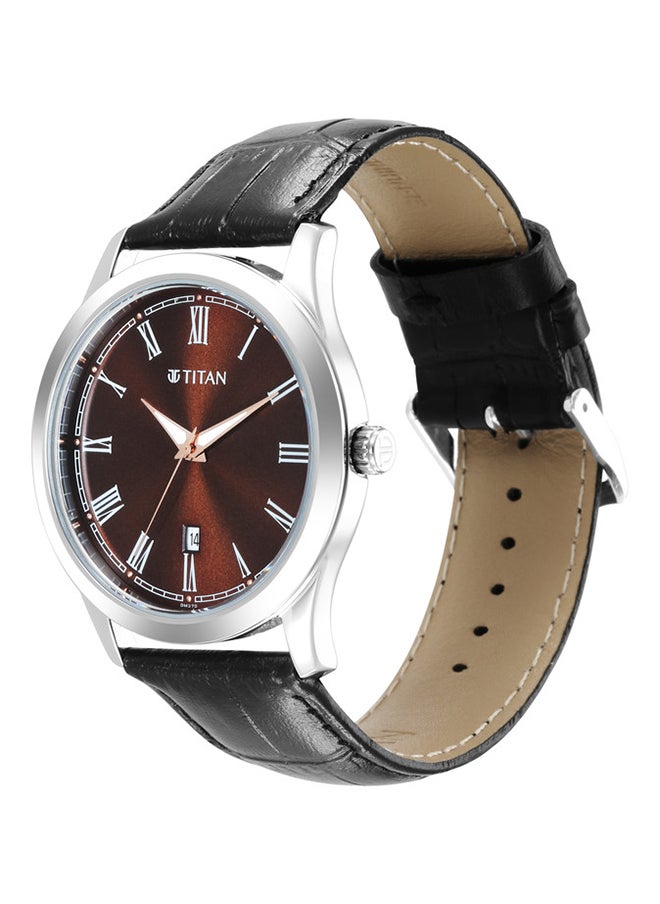 TITAN Leather Analog Wrist Watch 1823SL03  - Image 3