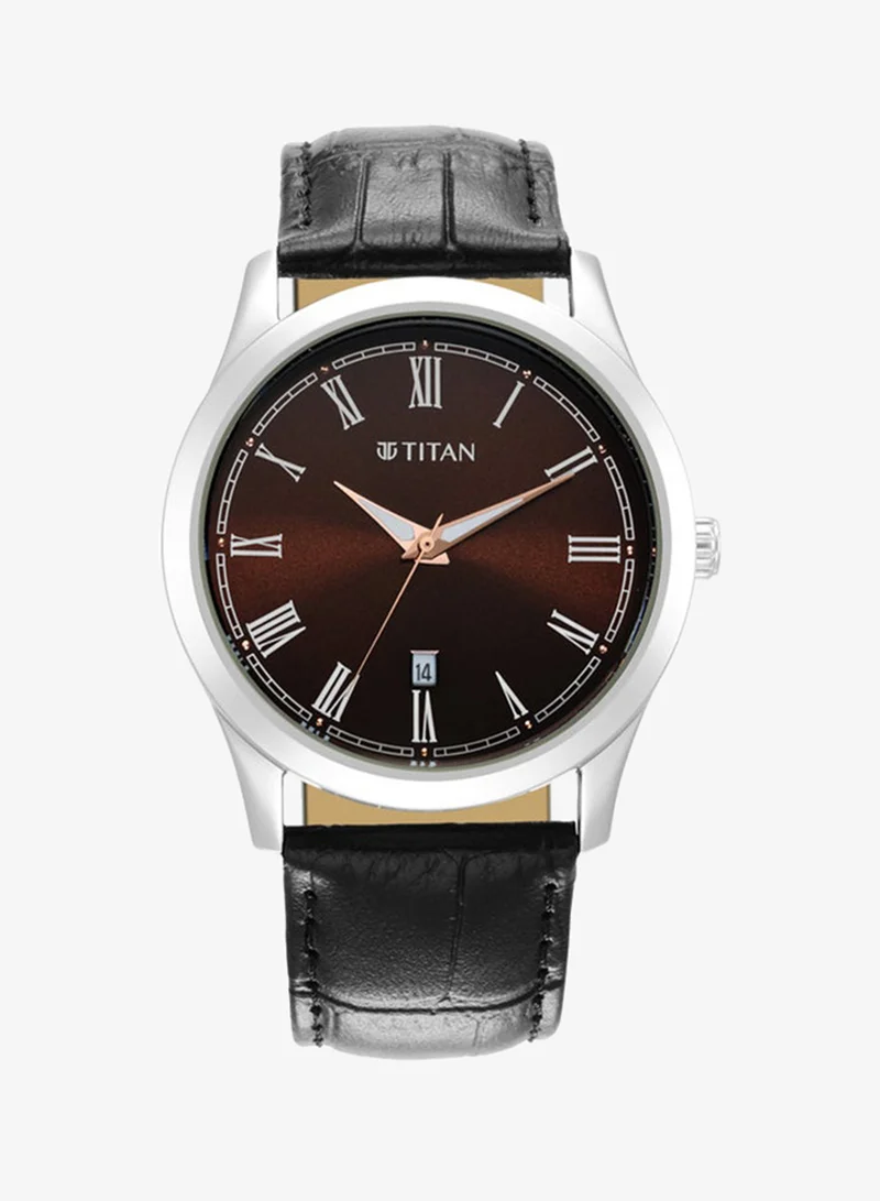 TITAN Leather Analog Wrist Watch 1823SL03