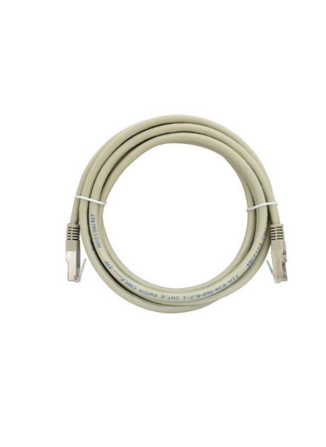 Generic Kubi Six Types Of Shielded Pure Copper Network Cable Gray Eight-core Double Cross Jumper Gigabit Network Cable LCLN6RRECSGY-Color:LCLN6RRECSGY-1.5M  - Image 5