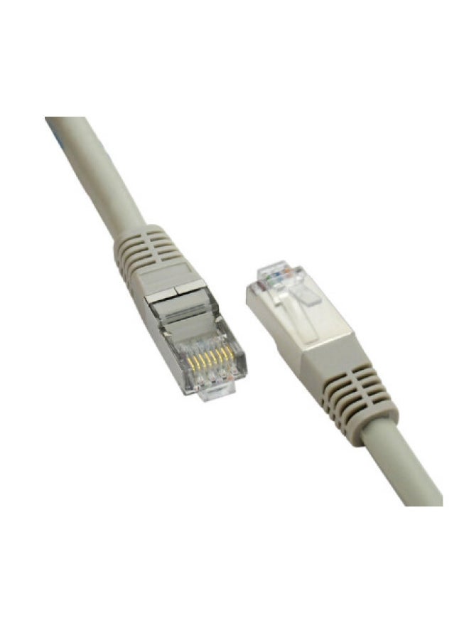 Generic Kubi Six Types Of Shielded Pure Copper Network Cable Gray Eight-core Double Cross Jumper Gigabit Network Cable LCLN6RRECSGY-Color:LCLN6RRECSGY-1.5M  - Image 4