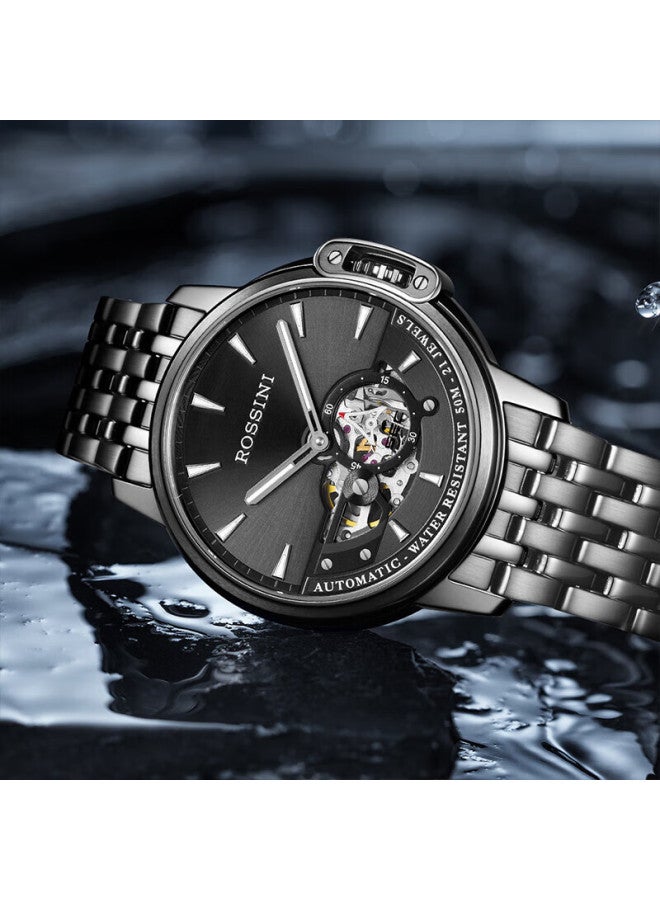 Rossini Medal Men's Automatic Mechanical Skeleton Watch Men's Brand Valentine's Day Birthday Gift For Him - Image 2