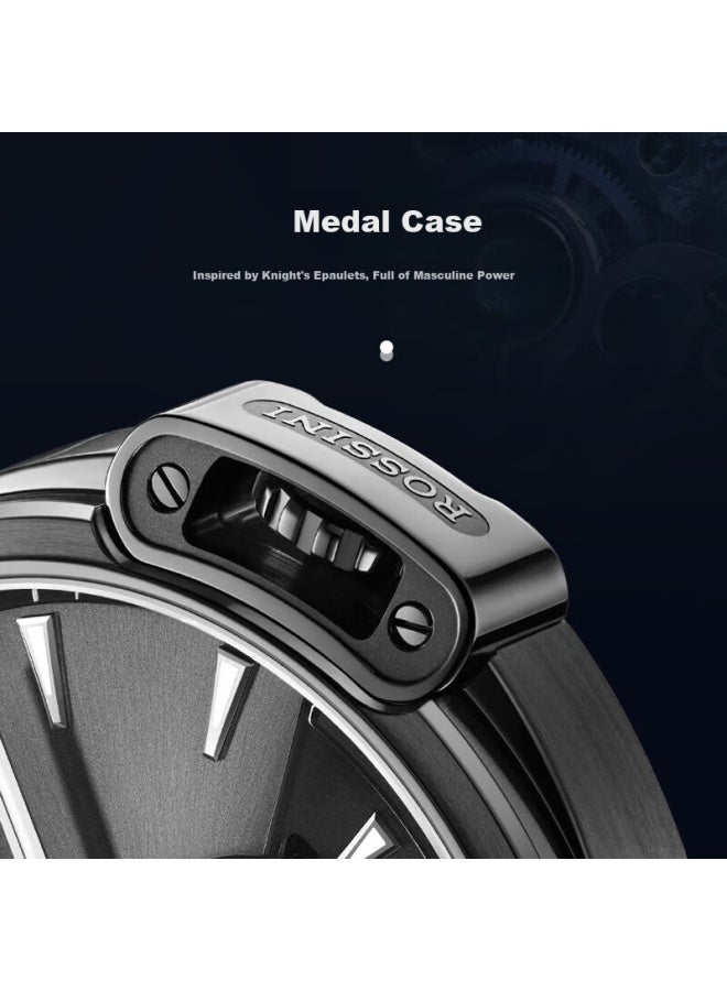 Rossini Medal Men's Automatic Mechanical Skeleton Watch Men's Brand Valentine's Day Birthday Gift For Him - Image 3